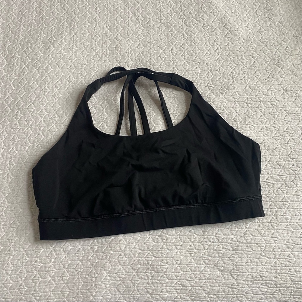 Lululemon Black Strappy Sports Bra